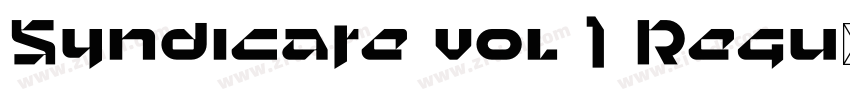 Syndicate vol 1 Regu字体转换